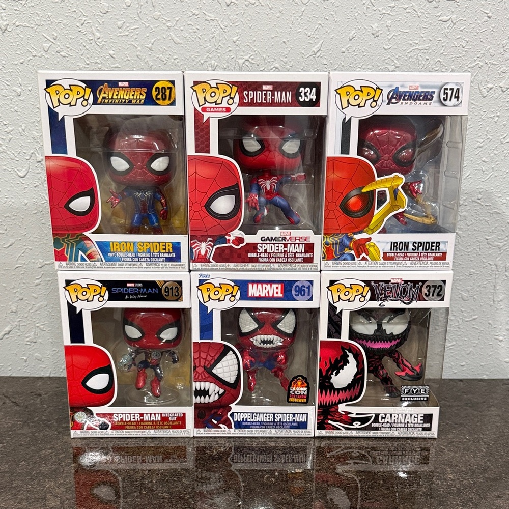 Marvel Spider-Man & Venom Funko Pop Lot